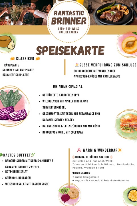 Rantastic Brinner - Breakfast meets Dinner- Gr�n- Rot- Wei� - Kohlige Farben auf dem B�ffet - Baden-Baden - 01.11.2026 15:30