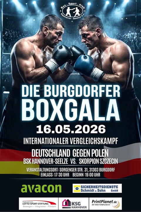Die Burgdorfer Boxgala - Burgdorf - 16.05.2026 19:00