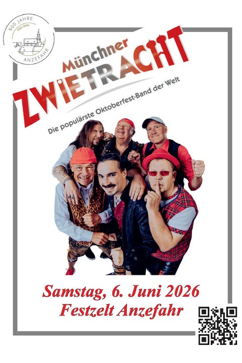 M�nchner Zwietracht // 800 Jahre Anzefahr // Samstag - Kirchhain - 06.06.2026 19:00