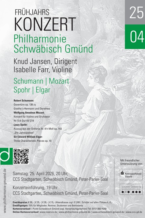 Sinfoniekonzert - Philharmonie Schw�bisch Gm�nd e.V. - Schw�bisch Gm�nd - 25.04.2026 20:00