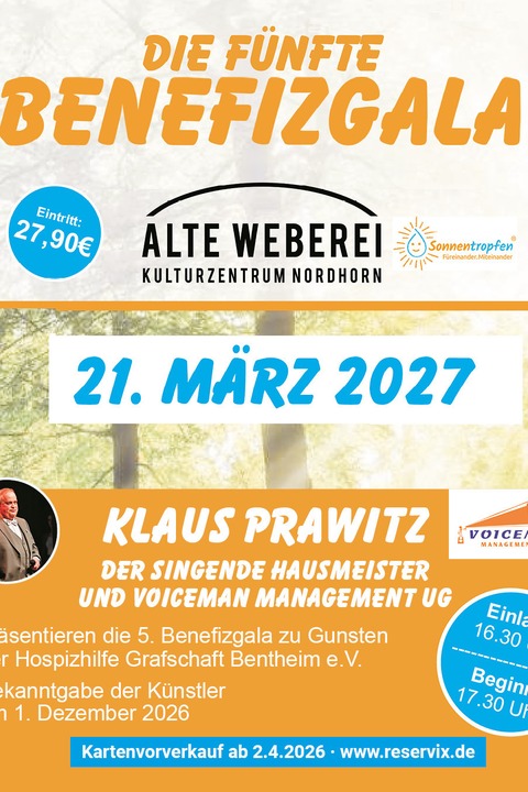Benefizgala - F�r einen guten Zweck - Nordhorn - 21.03.2027 17:30