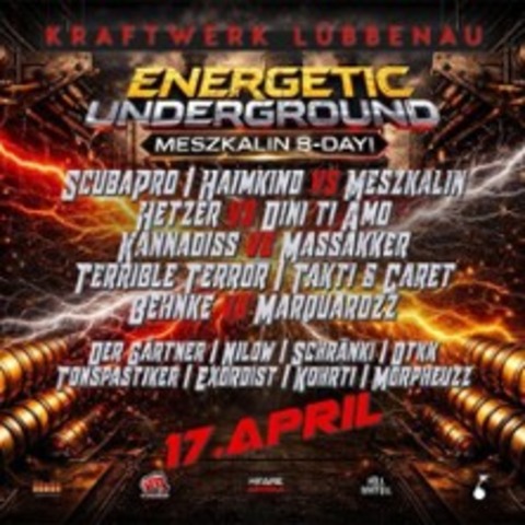 ENERGETIC UNDERGROUND - L�BBENAU - 17.04.2026 22:00