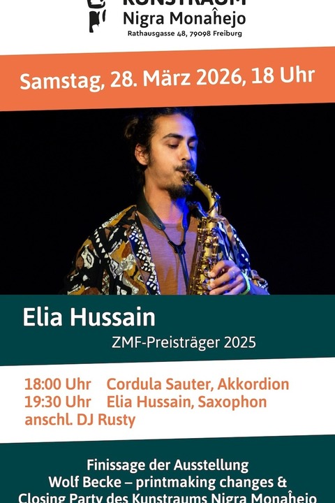 Konzert Elia Hussain und Closing Party - Freiburg - 28.03.2026 19:30