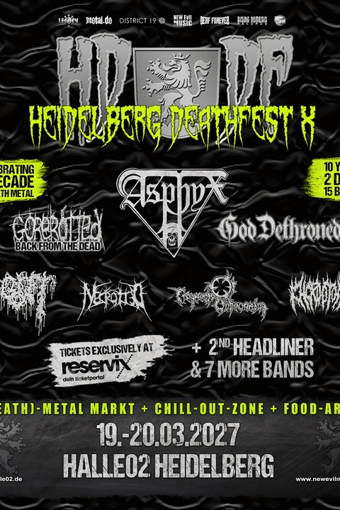Heidelberg Deathfest X - Wochenendticket - Heidelberg - 19.03.2027 17:15