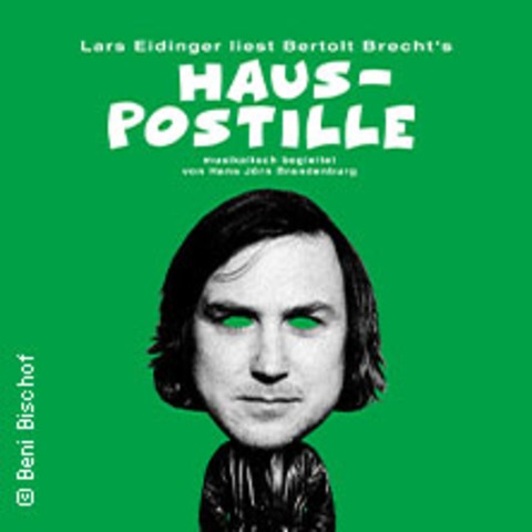 Lars Eidinger liest und singt Bertolt Brecht's Hauspostille - L�beck - 13.06.2026 20:00