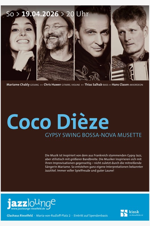 Coco Di�ze - Freiburg - 19.04.2026 20:00
