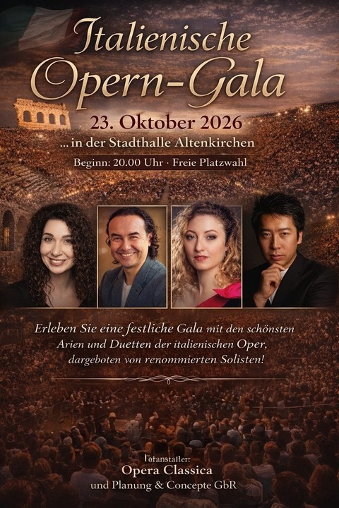 Die sch�nste Arien und Duette der Italienische Oper - Altenkirchen - 23.10.2026 20:00