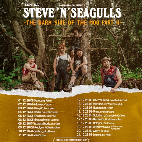 STEVE 'N' SEAGULLS - THE DARK SIDE OF THE MOO PART II - Wilhelmshaven - 19.12.2026 20:00