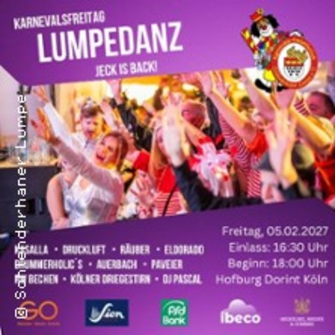 Lumpedanz - Karnevalsfreitag Hofburg - K�LN - 05.02.2027 18:00