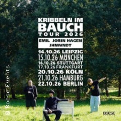 Kribbeln im Bauch Tour 2026 - FRANKFURT AM MAIN - 17.10.2026 20:00