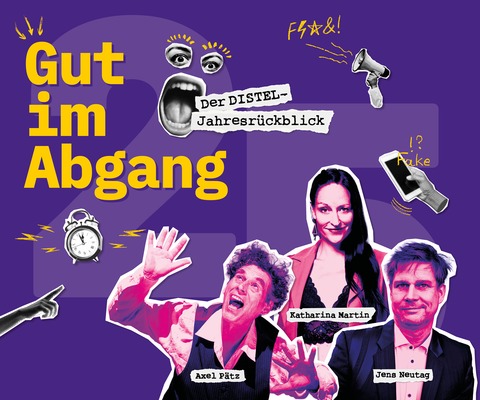 Kabarett-Theater Distel - Gut im Abgang - Der DISTEL Jahresr�ckblick 2026 - Wiesbaden - 14.02.2027 19:30