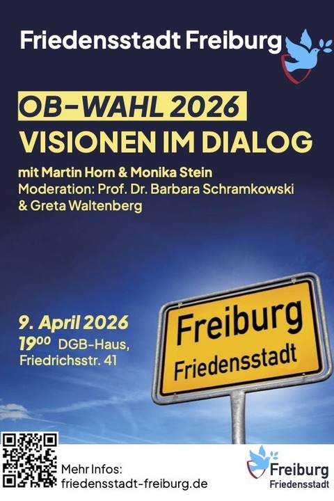 OB-Wahl 2026: Visionen im Dialog - Freiburg - 09.04.2026 19:00