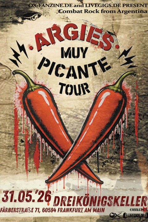 Argies - Muy Picante Tour 2026 - Frankfurt - 31.05.2026 20:00