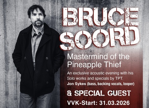 BRUCE SOORD - with Jon Sykes & Special Guest - Oberhausen - 02.10.2026 20:00