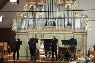 Das Trompentenensemble Stuttgart gibt am Ostermontag, 6. April, um 16 Uhr ein festliches Osterkonzert in der Kirche in Sulzburg.