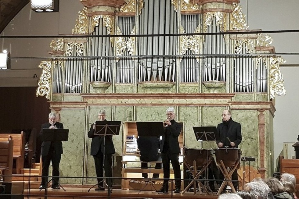 Das Trompentenensemble Stuttgart gibt am Ostermontag, 6. April, um 16 Uhr ein festliches Osterkonzert in der Kirche in Sulzburg. - Badische Zeitung TICKET