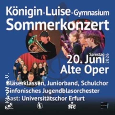 Sommerkonzert - K�nigin Luise Gymnasium - Erfurt - 20.06.2026 18:30