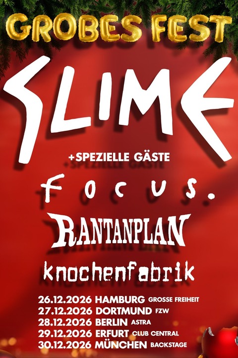 Slime - Grobes Fest - Hamburg - 26.12.2026 18:00