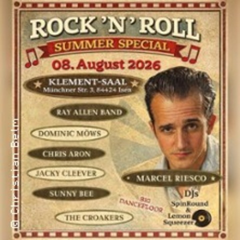 Rock and Roll Summer Special - Marcel Riesco and other great stars - ISEN - 08.08.2026 18:00