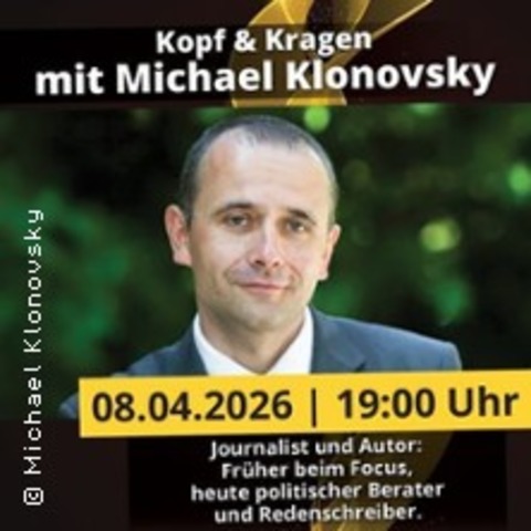 Kopf & Kragen mit Michael Klonovsky - MAGDEBURG - 08.04.2026 19:00