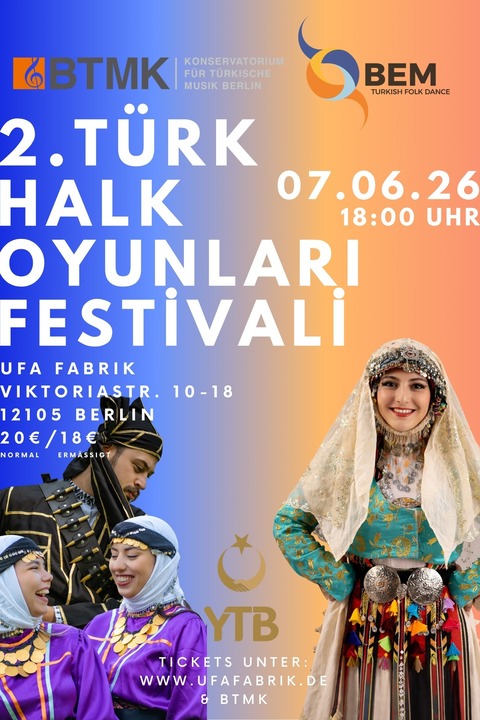 BTMK - 2. T�RK HALK OYUNLARI FESTIVALI - Berlin - 07.06.2026 18:00
