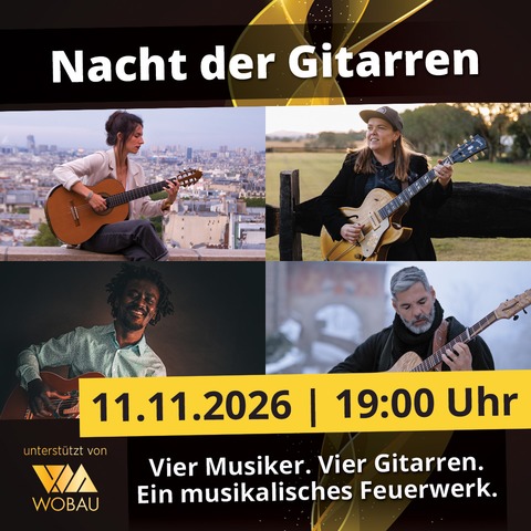 Nacht der Gitarren 2026 | Magdeburg | machwerk - Magdeburg - 11.11.2026 19:00