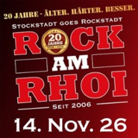 Rock am Rhoi 2026 - Audio Gun, Tschau Johnny, Dougie & Blindbrothers - STOCKSTADT - 14.11.2026 19:30