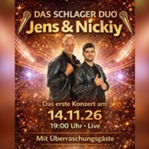 Das Schlager Duo Jens & Nicky - HALLE SAALE - 14.11.2026 19:00