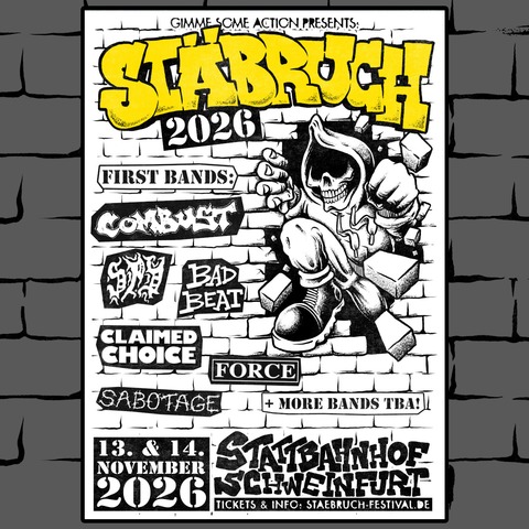 St�bruch Festival 2026 - Freitag - Schweinfurt - 13.11.2026 18:30