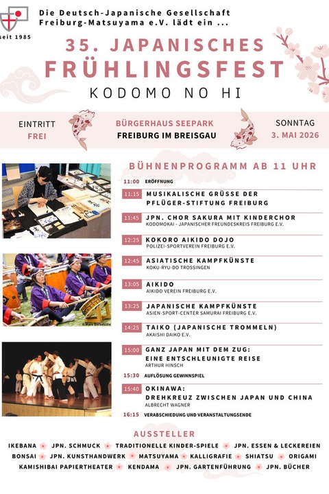35. Japanisches Fr�hlingsfest in Freiburg - Freiburg - 03.05.2026 11:00