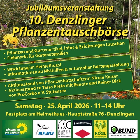 Pflanzentauschb�rse - Denzlingen - 25.04.2026 11:00