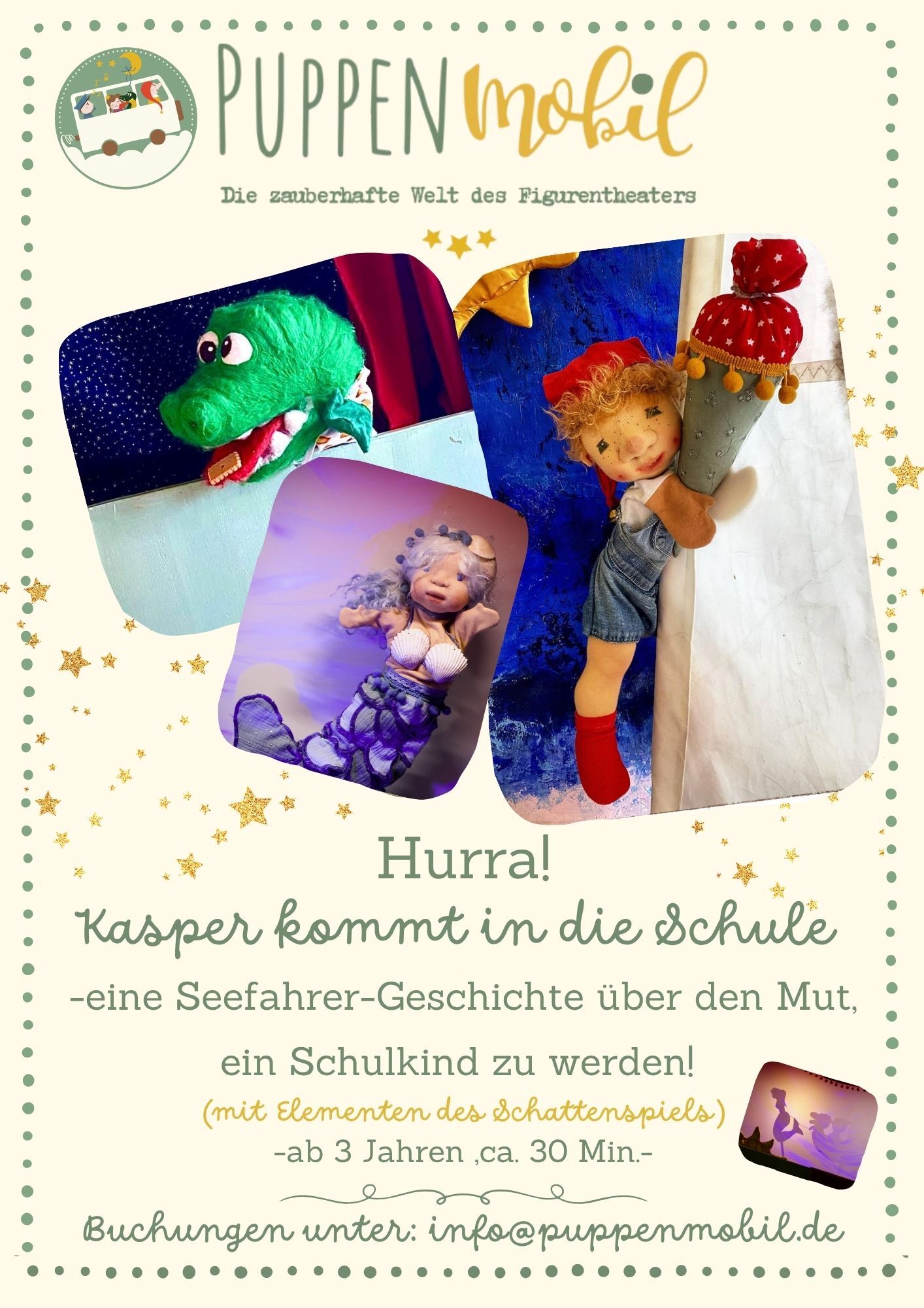 Hurra! Kasper kommt in die Schule ...