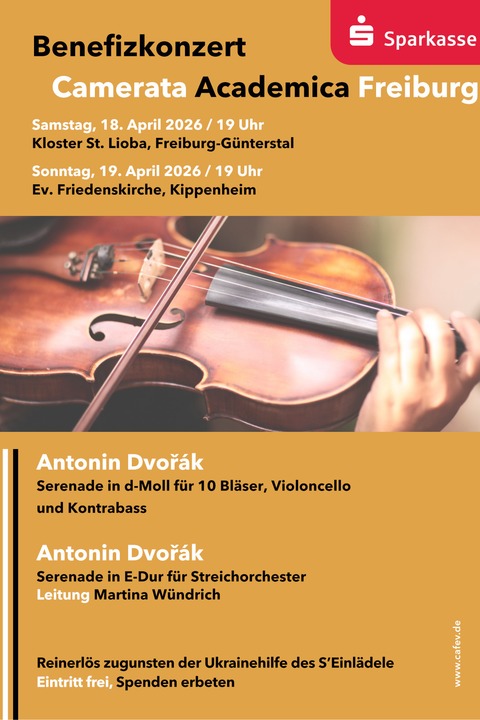 Benefizkonzert f�r die Ukrainehilfe S'Einl�dele - Freiburg - 18.04.2026 19:00