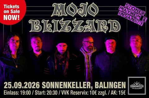 Mojo Blizzard - Stoner Metal Rock from Germany - Balingen - 25.09.2026 20:30