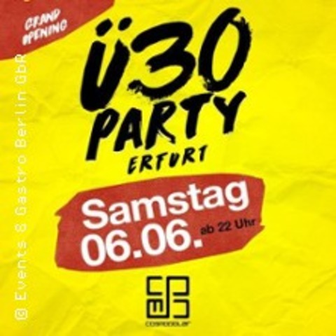 �30 Party Erfurt – Grand Opening - ERFURT - 06.06.2026 22:00