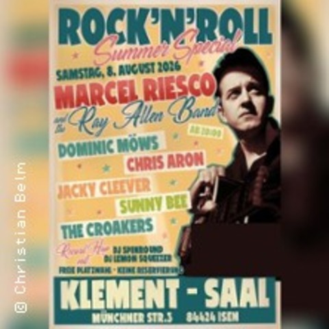 Rock and Roll Summer Special - Marcel Riesco and other great stars - ISEN - 08.08.2026 18:00