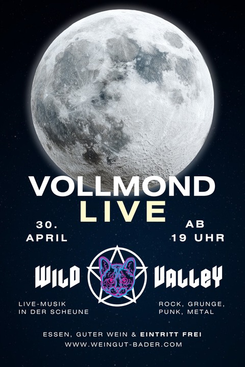 Vollmond Live im Weingut Bader - Freiburg - 30.04.2026 19:00