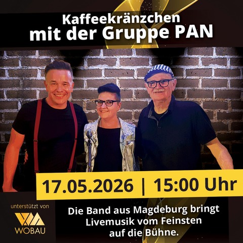 Kaffeekr�nzchen mit der Gruppe PAN | Magdeburg | machwerk - Magdeburg - 17.05.2026 15:00