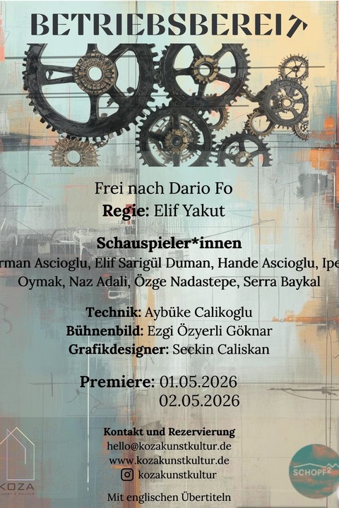 KOZA Theater : BETRIEBSBEREIT - Freiburg - 01.05.2026 00:00