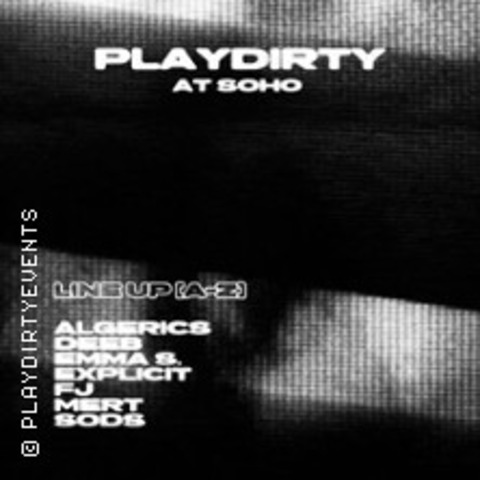 Resident Night - Playdirty - AUGSBURG - 24.04.2026 23:00