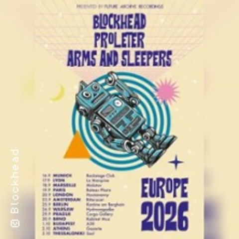 Blockhead, ProleteR, Arms and Sleepers - HAMBURG - 24.09.2026 20:00