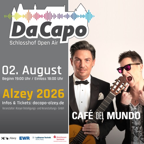 Da Capo 2026 - Caf� del Mundo - GuitaRevolution - Alzey - 02.08.2026 19:00
