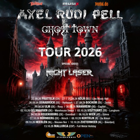 Axel Rudi Pell - Ghost Town Tour 2026 - Special Guest: Night Laser - Mannheim - 30.09.2026 20:00