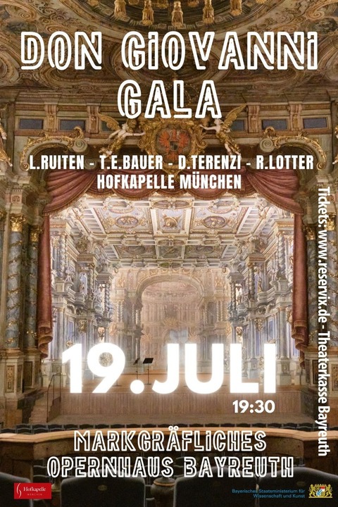 Don Giovanni Gala - Highlights aus Mozarts Meisterwerk - Bayreuth - 19.07.2026 19:30