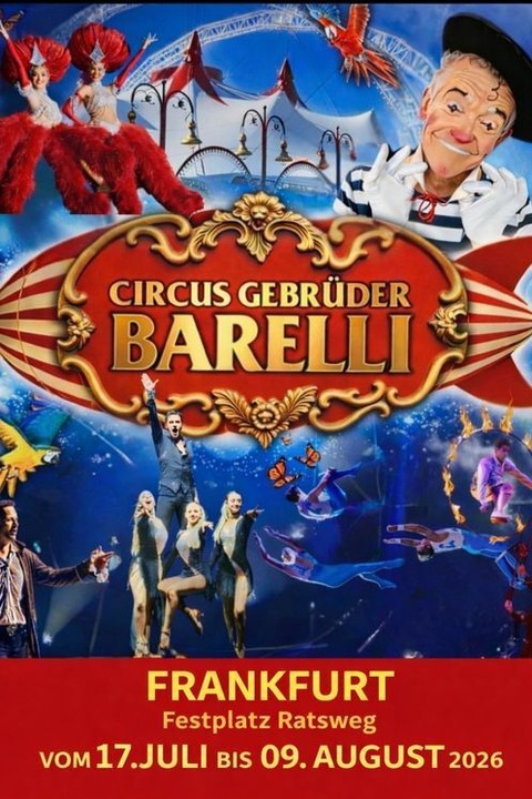 Circus Gebr�der Barelli Frankfurt 2026 - Frankfurt am Main - 29.07.2026 20:00