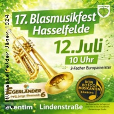 17. Blasmusikfest Hasselfelde - HASSELFELDE - 12.07.2026 10:00
