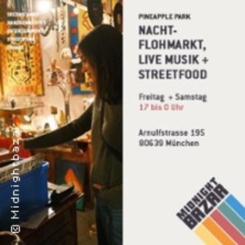 Nachtflohmarkt, Streetfood + Live Musik - M�NCHEN - 09.05.2026 17:00