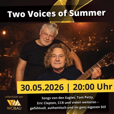 Two Voices of Summer | Magdeburg | machwerk - Magdeburg - 30.05.2026 20:00