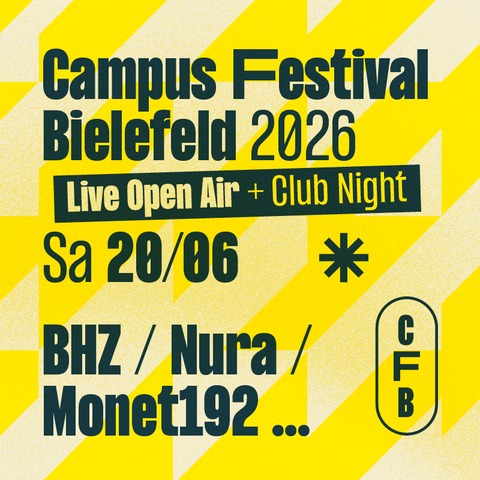 Campus Festival Bielefeld 2026 - freier Verkauf - Bielefeld - 20.06.2026 14:00
