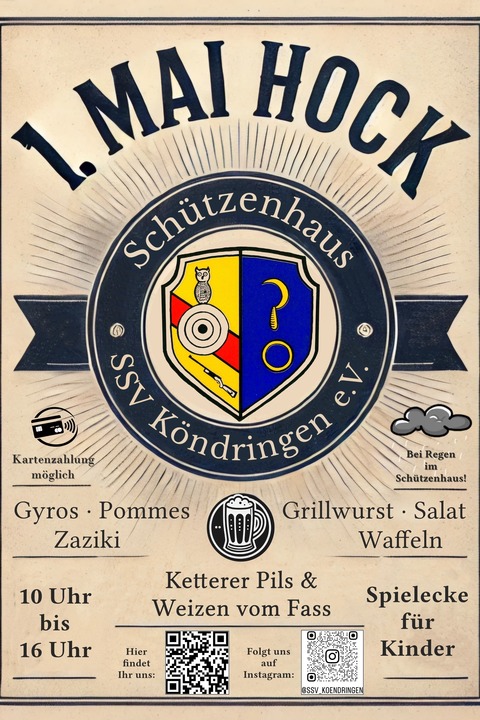 Maihock des Sportsch�tzenvereins K�ndringen -  - 01.05.2026 10:00